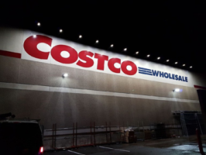 4 Lighting improvements outside a costco.
