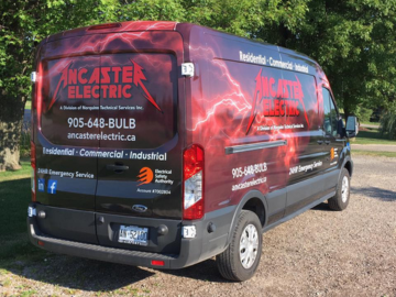 Ancaster Electric van Ancaster Electric work van