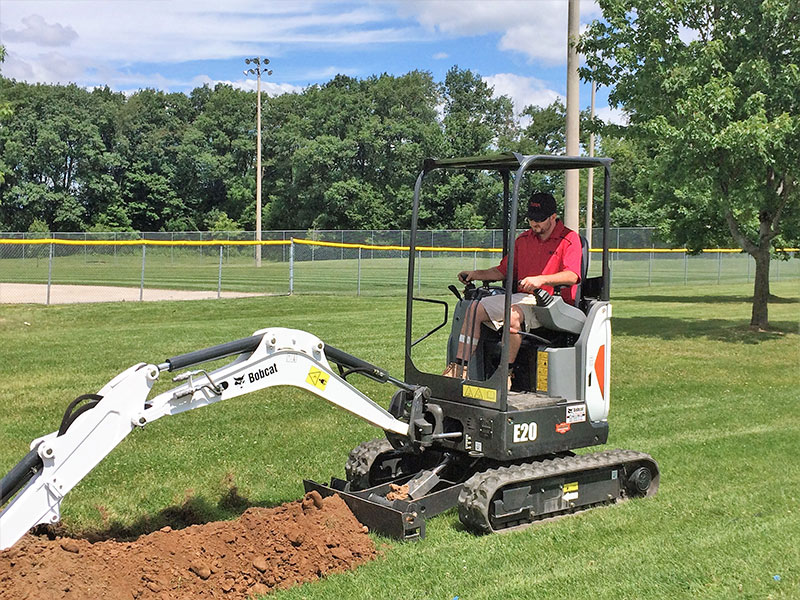 batting-1 Commercial landscaping of a field