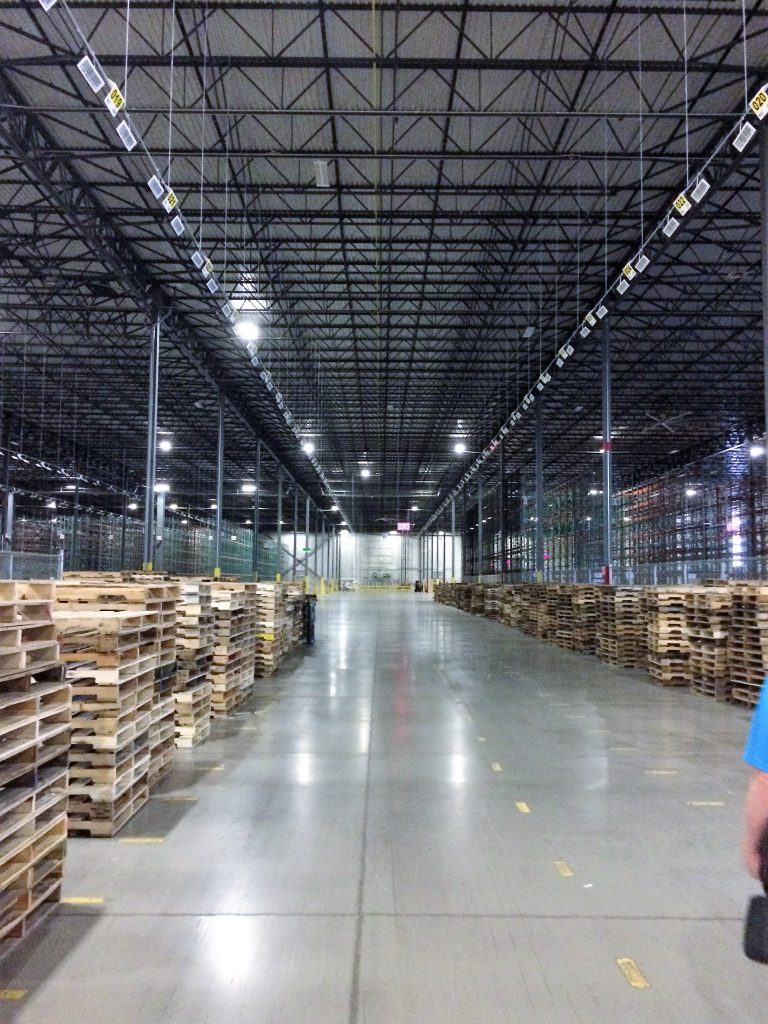 lighting 2 Lightning improvements inside a warehouse.